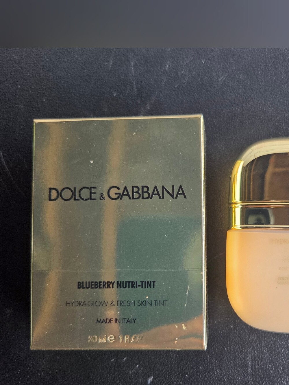 Dolce & Gabbana Beige & Gold Blueberry Nutri-Tint Hydra-Glow Skin Tint NEW